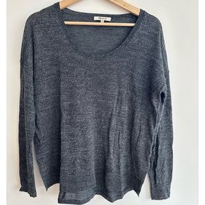 Madewell lightweight sweater in navy blue